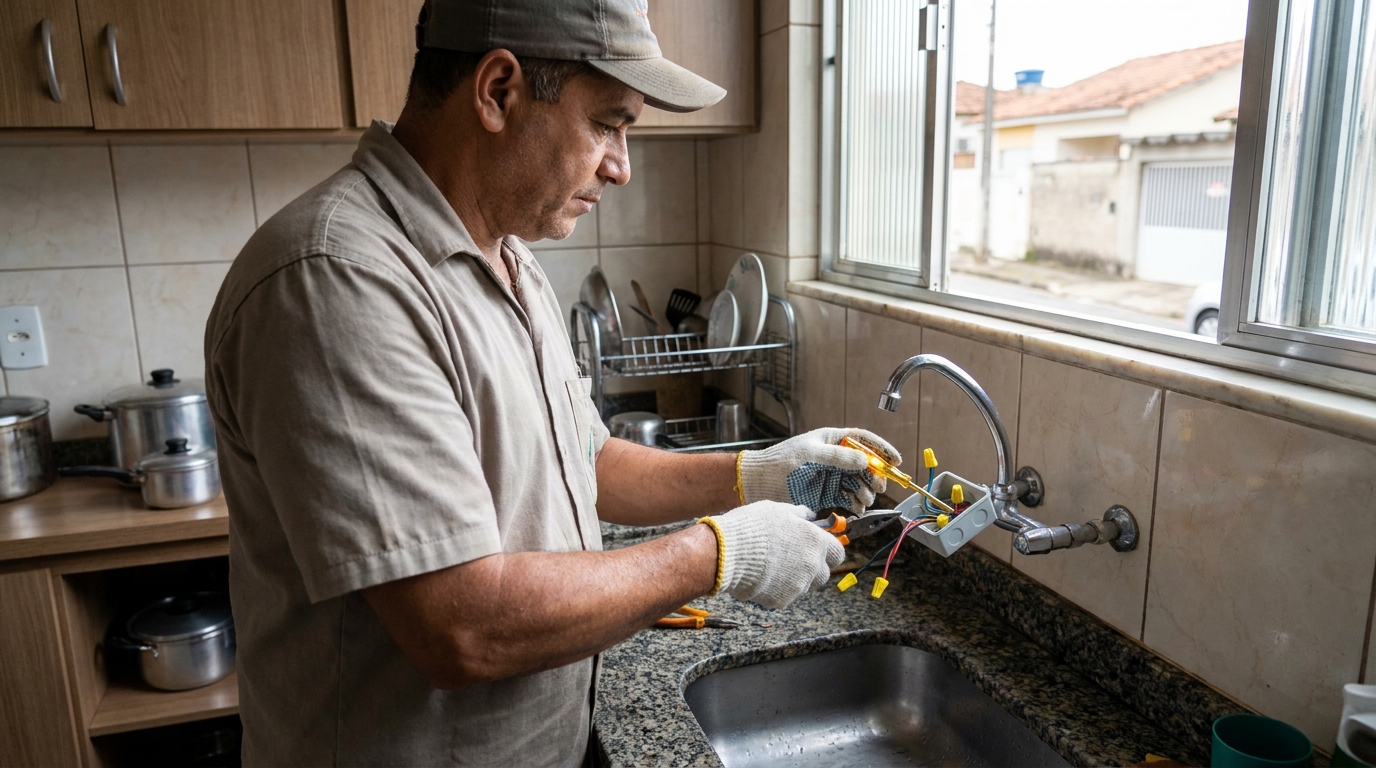 Adequação de Ponto Elétrico no Coqueiral, Cascavel‑PR
