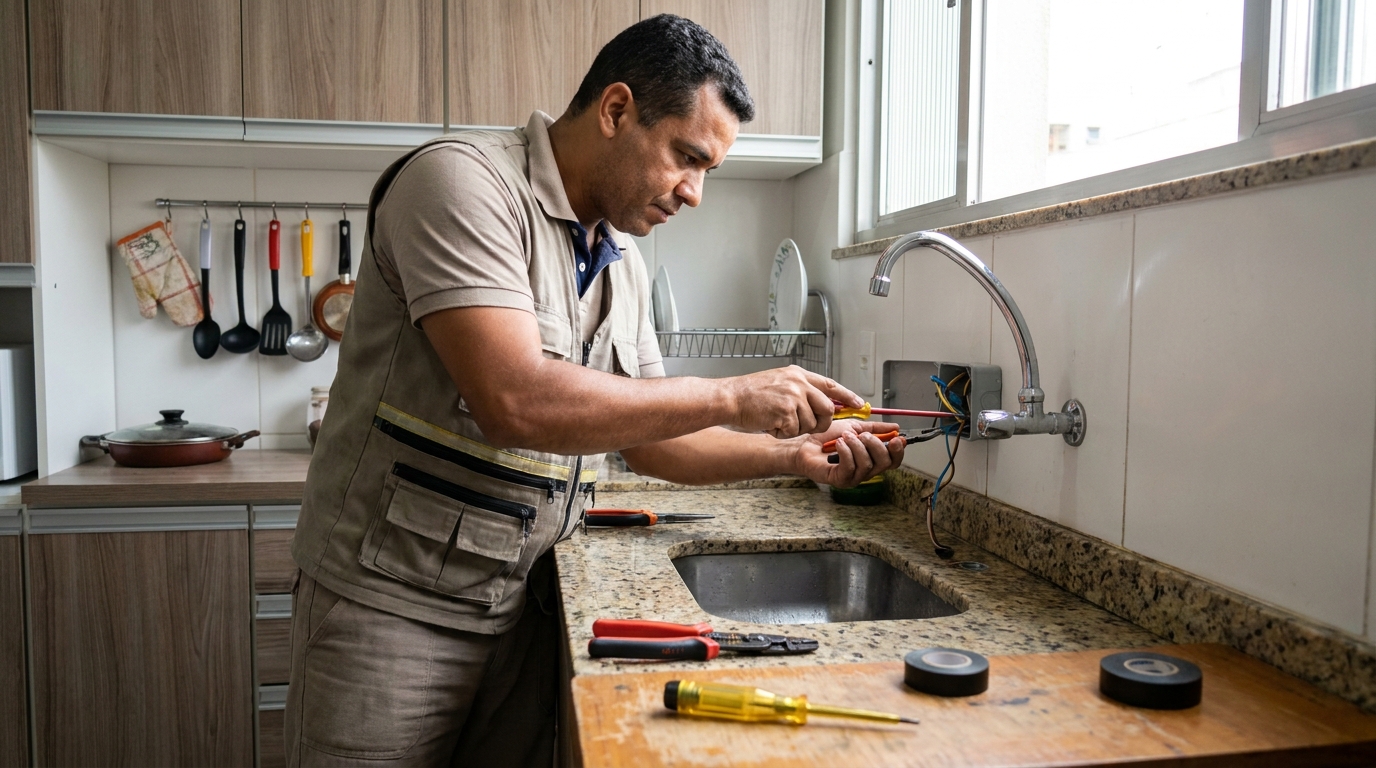 Instalação em Cozinha ou Área Gourmet no Coqueiral, Cascavel‑PR