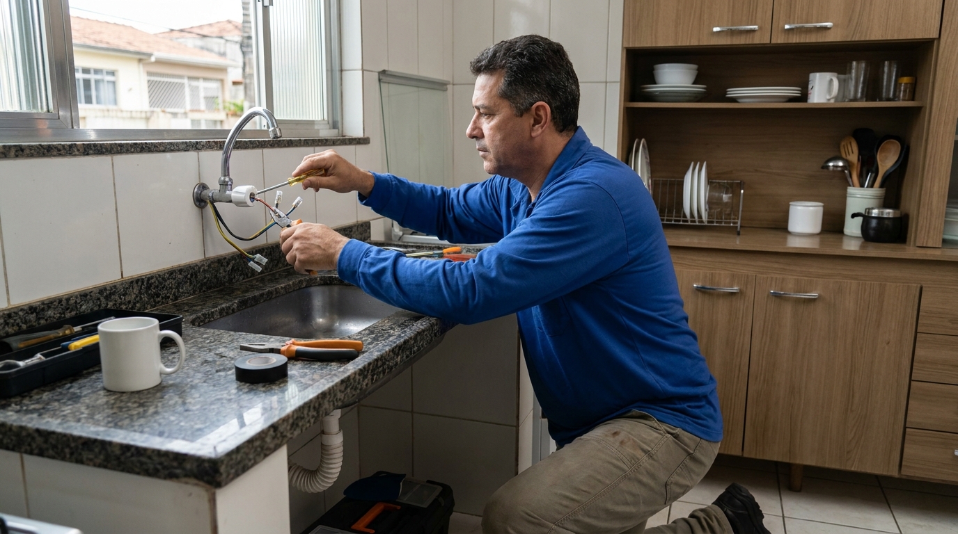 Reparo em Torneira Elétrica no Coqueiral, Cascavel‑PR